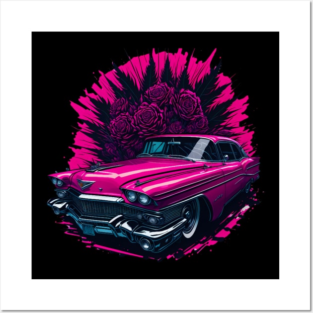 Pink Cadillac Classic (2) Wall Art by GlamourFairy